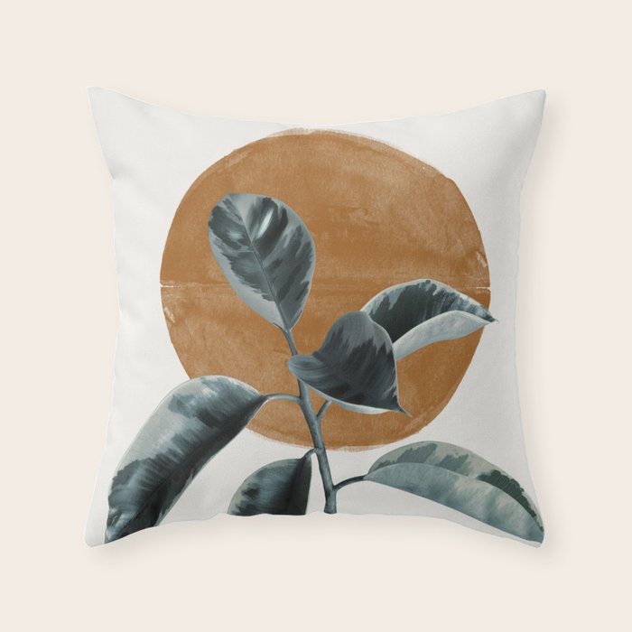 Fiscus by the sun Throw Pillow Gallery Image 6