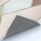 Geometric Art, Rose Gold, Blush Pink, Marble Prints Rug Gallery Image 4