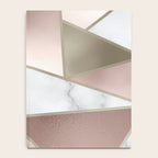 Geometric Art, Rose Gold, Blush Pink, Marble Prints Notebook Gallery Image 4