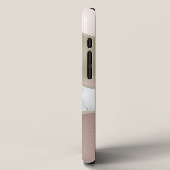 Geometric Art, Rose Gold, Blush Pink, Marble Prints iPhone Case Gallery Image 2