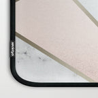 Geometric Art, Rose Gold, Blush Pink, Marble Prints Laptop Sleeve Gallery Image 3