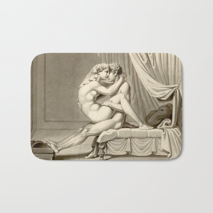 Jean Frédéric Maximilien de Waldeck Erotic Lovers III Bath Mat Gallery Image 1