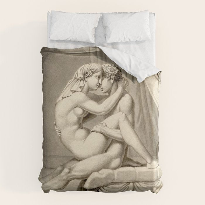 Jean Frédéric Maximilien de Waldeck Erotic Lovers III Duvet Cover Gallery Image 6