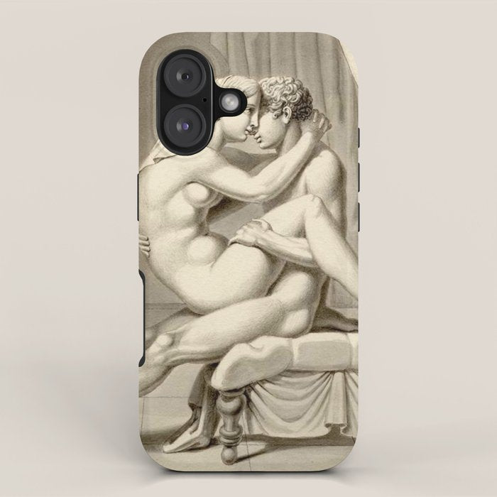 Jean Frédéric Maximilien de Waldeck Erotic Lovers III iPhone Case Gallery Image 1