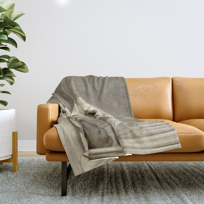 Jean Frédéric Maximilien de Waldeck Erotic Lovers III Throw Blanket Gallery Image 1