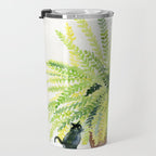 Cat and Fern Travel Mug Gallery Image 3
