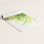 Cat and Fern Yoga Mat Gallery Image 2