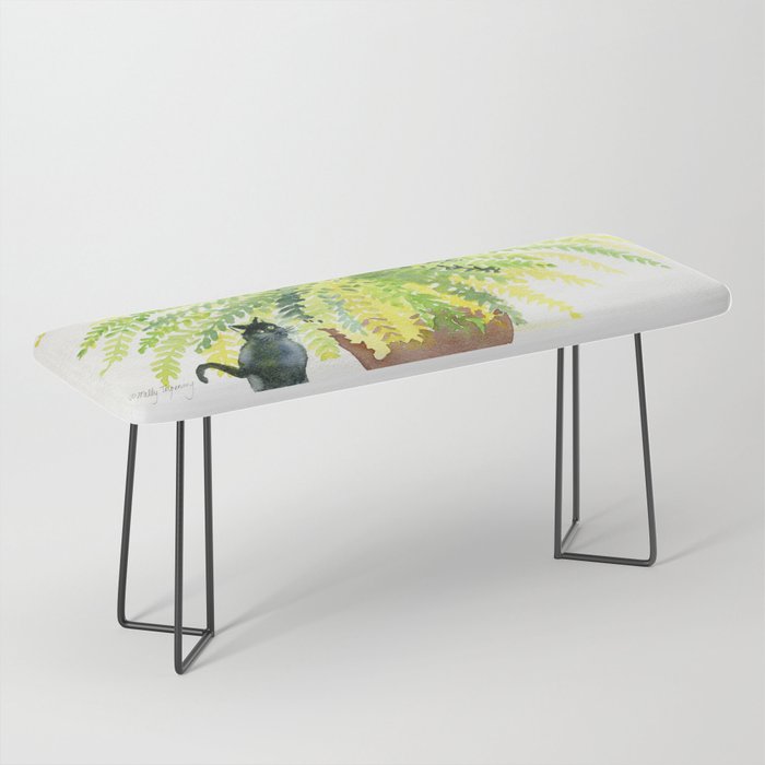 Cat and Fern Bench Gallery Image 1