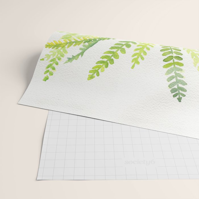 Cat and Fern Wrapping Paper Gallery Image 2