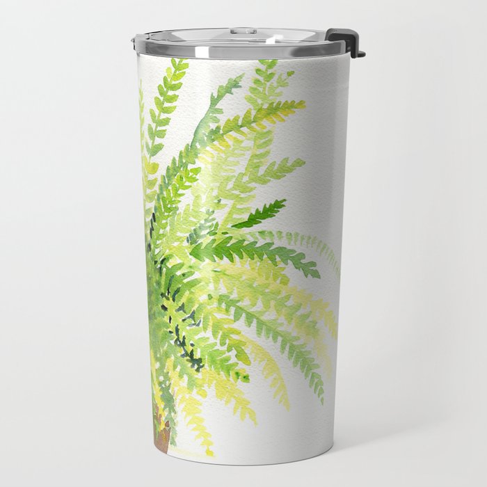 Cat and Fern Travel Mug Gallery Image 2