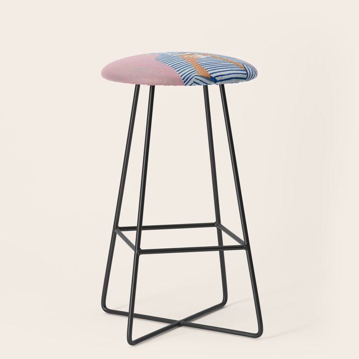 Cozy Morning Coffee Vibes Stool Gallery Image 1