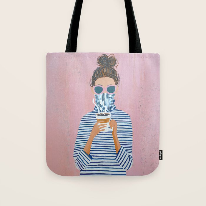 Cozy Morning Coffee Vibes Tote Bag Gallery Image 1