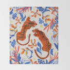 Tiger Swim Throw Blanket Gallery Image 2
