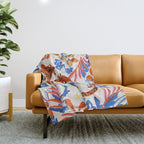 Tiger Swim Throw Blanket Gallery Image 1