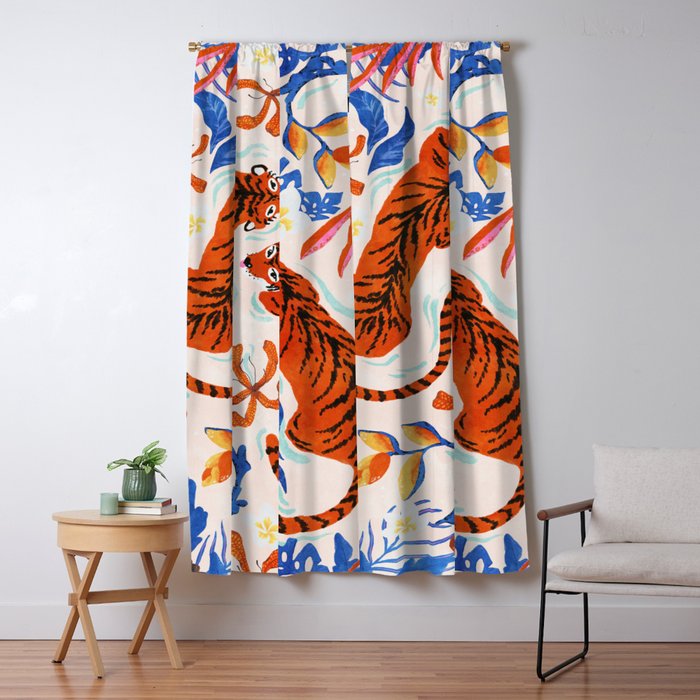 Tiger Swim Window Curtain Gallery Image 5