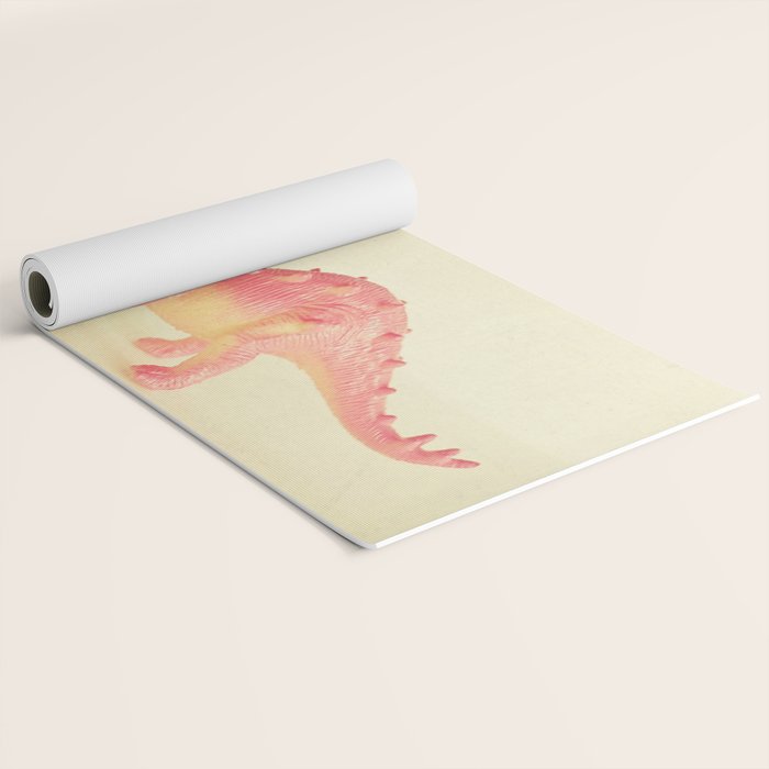 Pink Dinosaur Yoga Mat Gallery Image 2