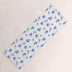 Light blue japanese pattern Yoga Mat Gallery Image 1