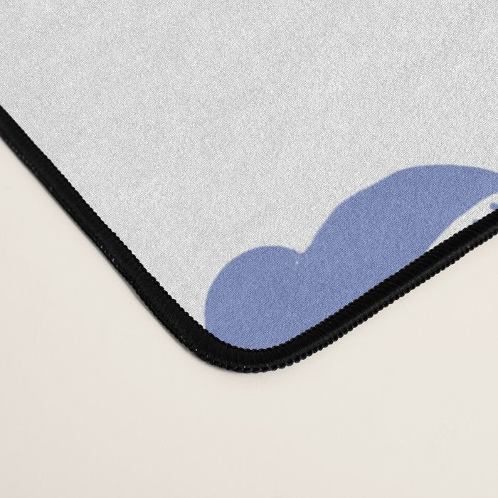 Light blue japanese pattern Desk Mat Gallery Image 4