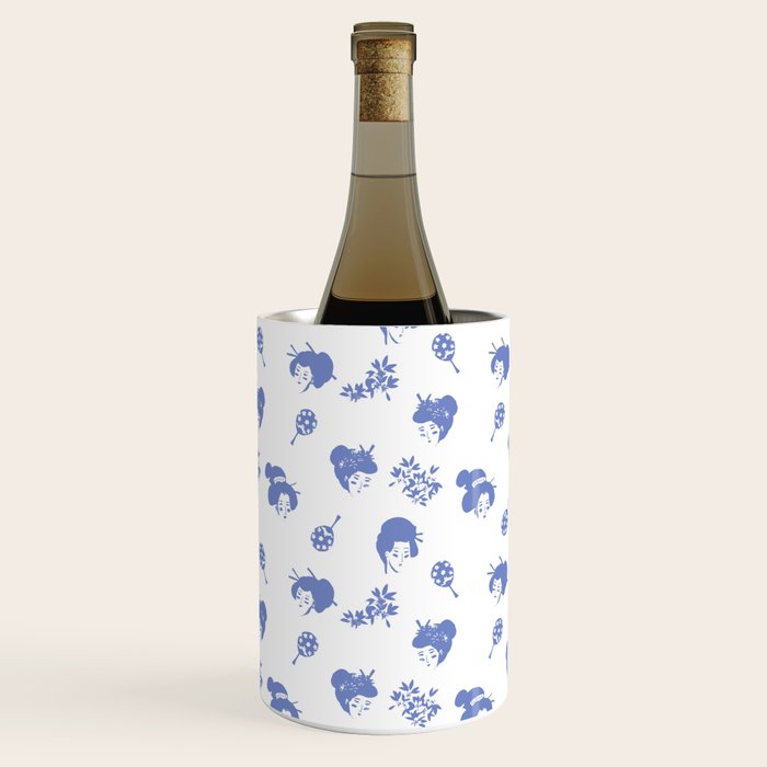 Light blue japanese pattern Wine Chiller Gallery Image 2