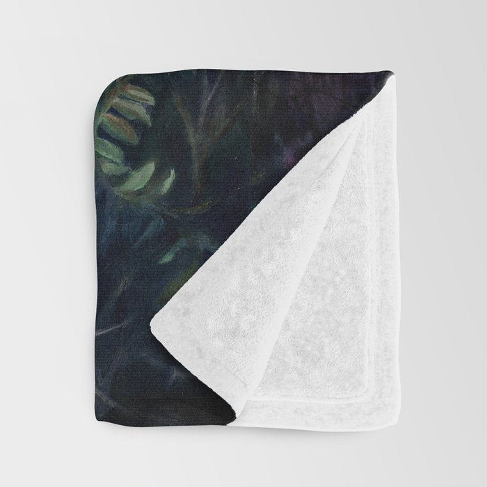 Death Moth Goat Skull Throw Blanket Gallery Image 3
