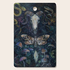 Death Moth Goat Skull Cutting Board Gallery Image 1