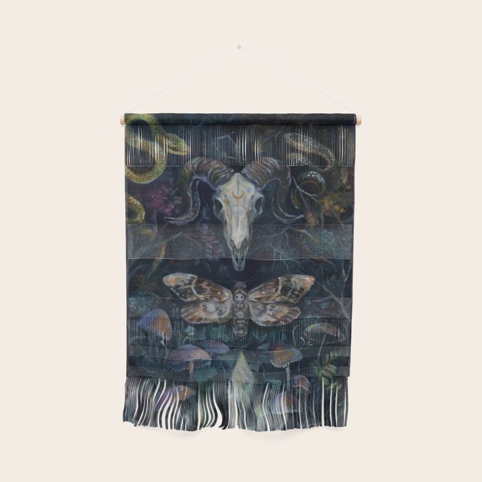 Death Moth Goat Skull Wall Hanging Gallery Image 1