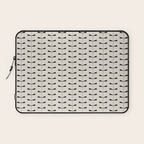 Dragonfly Pattern VIII Neutral Off White Laptop Sleeve Gallery Image 1