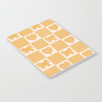 Gold Bow Checkered Print Notebook Gallery Image 2