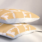 Gold Bow Checkered Print Pillow Sham Gallery Image 3