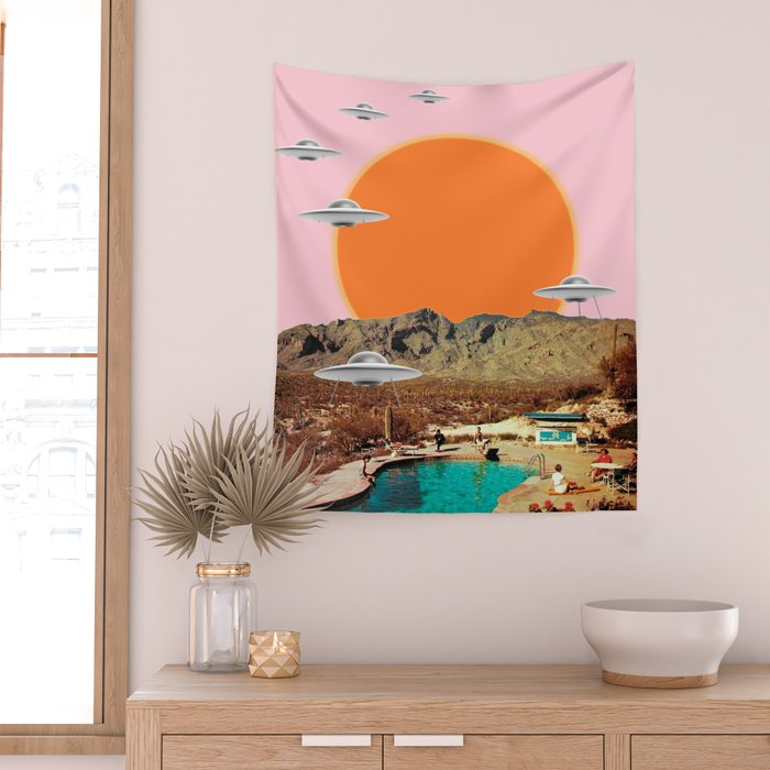 They've arrived! (UFO) Wall Tapestry Gallery Image 2