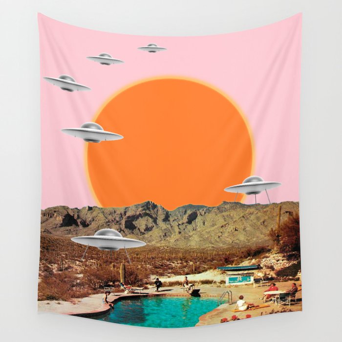 They've arrived! (UFO) Wall Tapestry Gallery Image 4