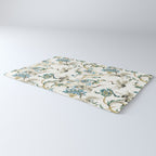 Japanese Ornate Heron Pattern Ivory Silver Blue II Rug Gallery Image 3
