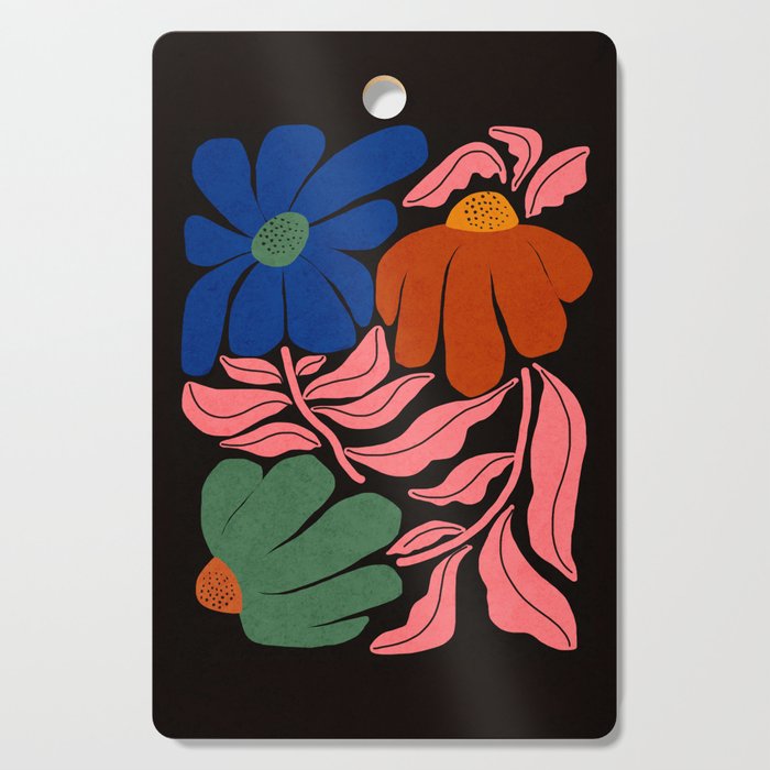 Whimsy Bloom - night Cutting Board Gallery Image 1
