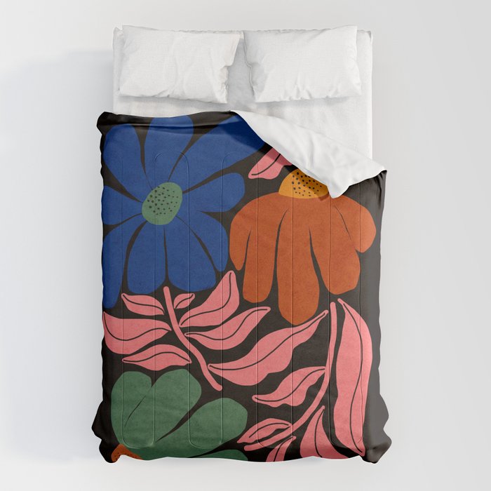 Whimsy Bloom - night Comforter Gallery Image 1