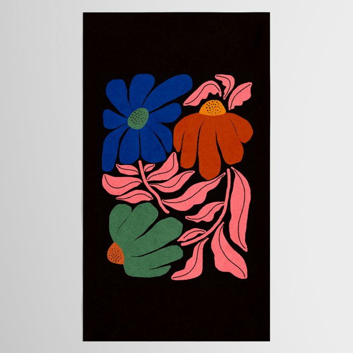 Whimsy Bloom - night Tablecloth Gallery Image 2