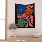 Whimsy Bloom - night Wall Tapestry Gallery Image 2