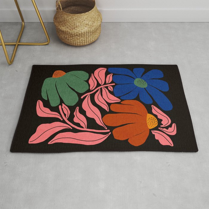 Whimsy Bloom - night Rug Gallery Image 1