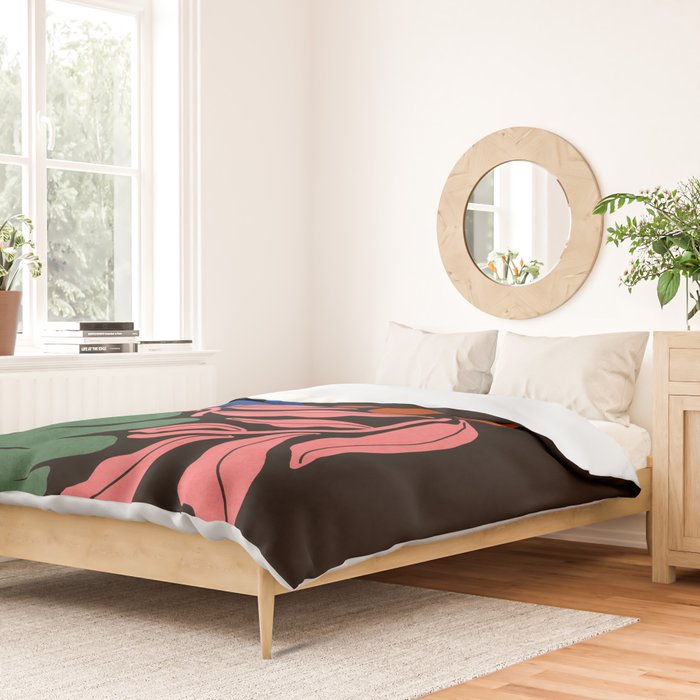 Whimsy Bloom - night Duvet Cover Gallery Image 2