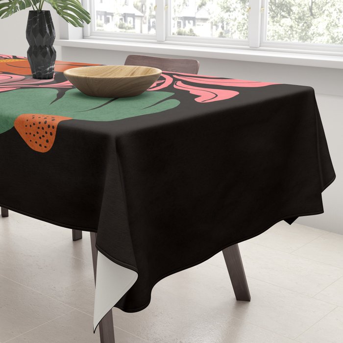 Whimsy Bloom - night Tablecloth Gallery Image 3