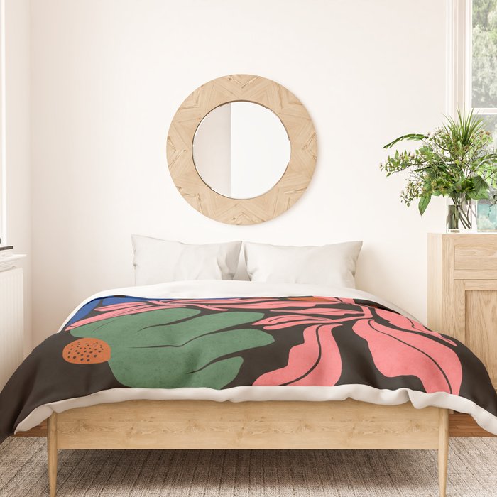 Whimsy Bloom - night Duvet Cover Gallery Image 3
