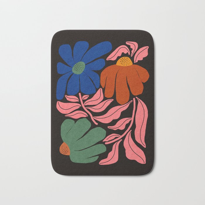 Whimsy Bloom - night Bath Mat Gallery Image 1