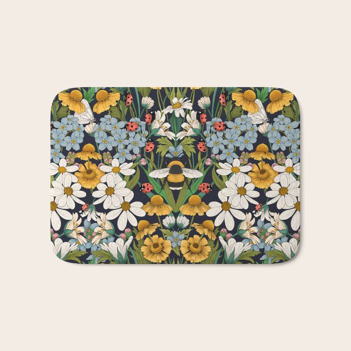 Beehaven in Bloom Bath Mat Gallery Image 1