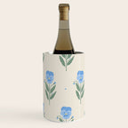 Blue Pansy Floral Repeat Wine Chiller Gallery Image 2