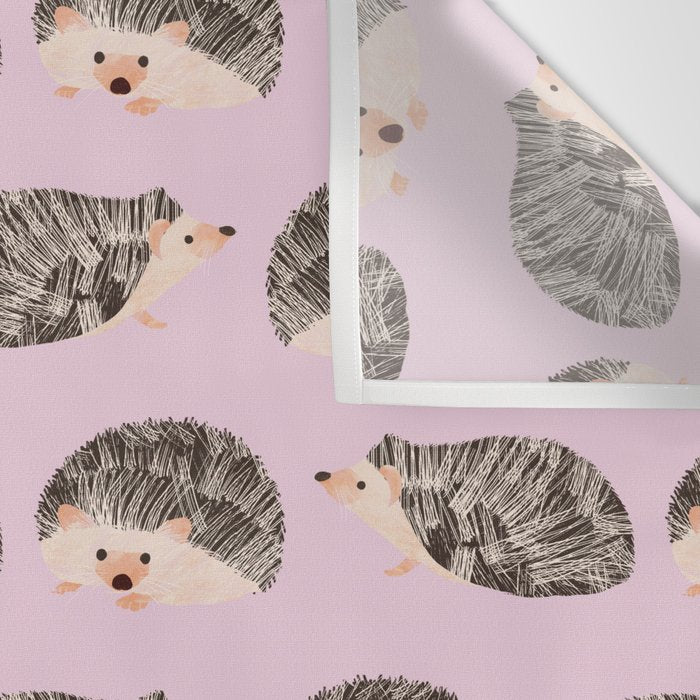 Hedgehog Rose Pink Wall Tapestry Gallery Image 3