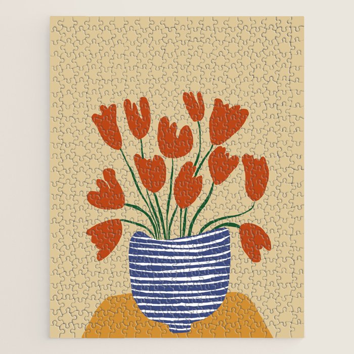 Tulip pot Jigsaw Puzzle Gallery Image 1