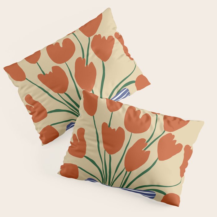 Tulip pot Pillow Sham Gallery Image 1