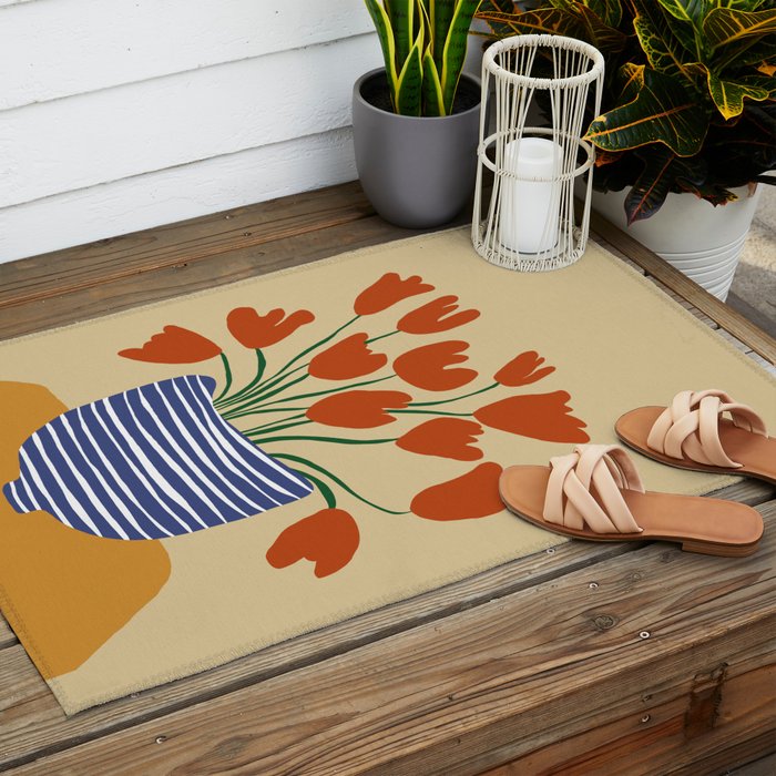 Tulip pot Outdoor Rug Gallery Image 2