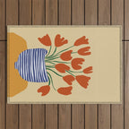 Tulip pot Outdoor Rug Gallery Image 1