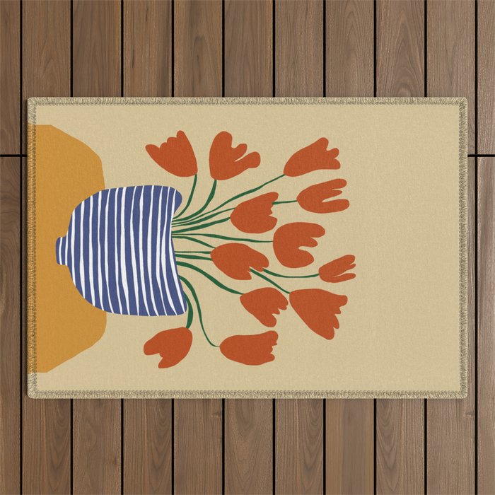 Tulip pot Outdoor Rug Gallery Image 1
