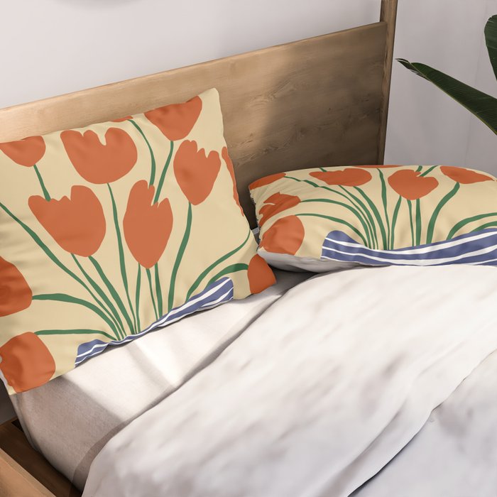 Tulip pot Pillow Sham Gallery Image 2